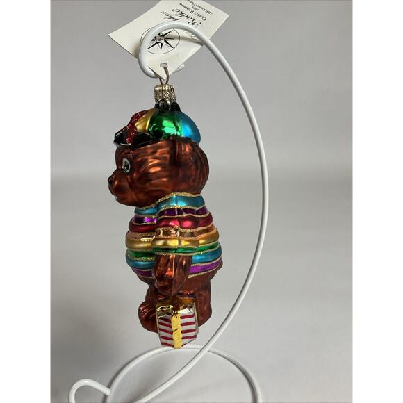 Christmas Ornament 1999 Christopher Radko "Cubby's Rainbow" Bear - Picture 3 of 12